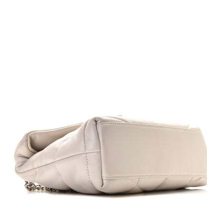 Saint Laurent Lambskin Quilted Toy Loulou Puffer Monogram Chain Satchel Crema Soft 3 of 6