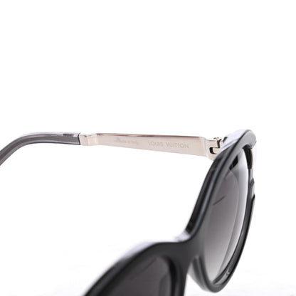 Louis Vuitton Acetate Petit Soupcon Cat Eye Sunglasses Z0489W Black 5 of 7