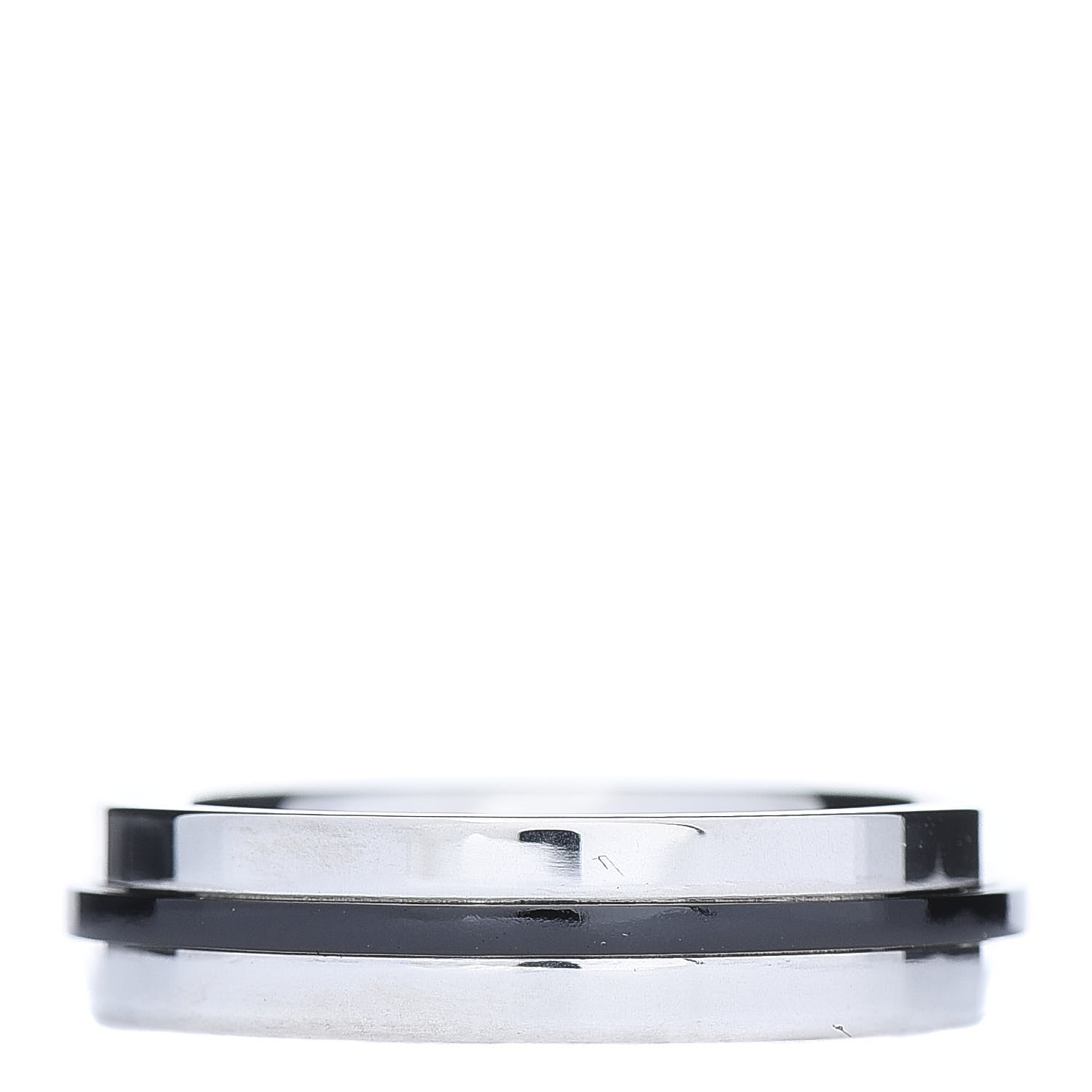 Tiffany Sterling Silver Titanium T Wide Band Ring 60 9 3 of 6