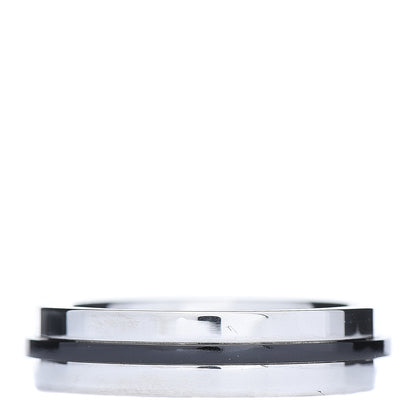Tiffany Sterling Silver Titanium T Wide Band Ring 60 9 3 of 6