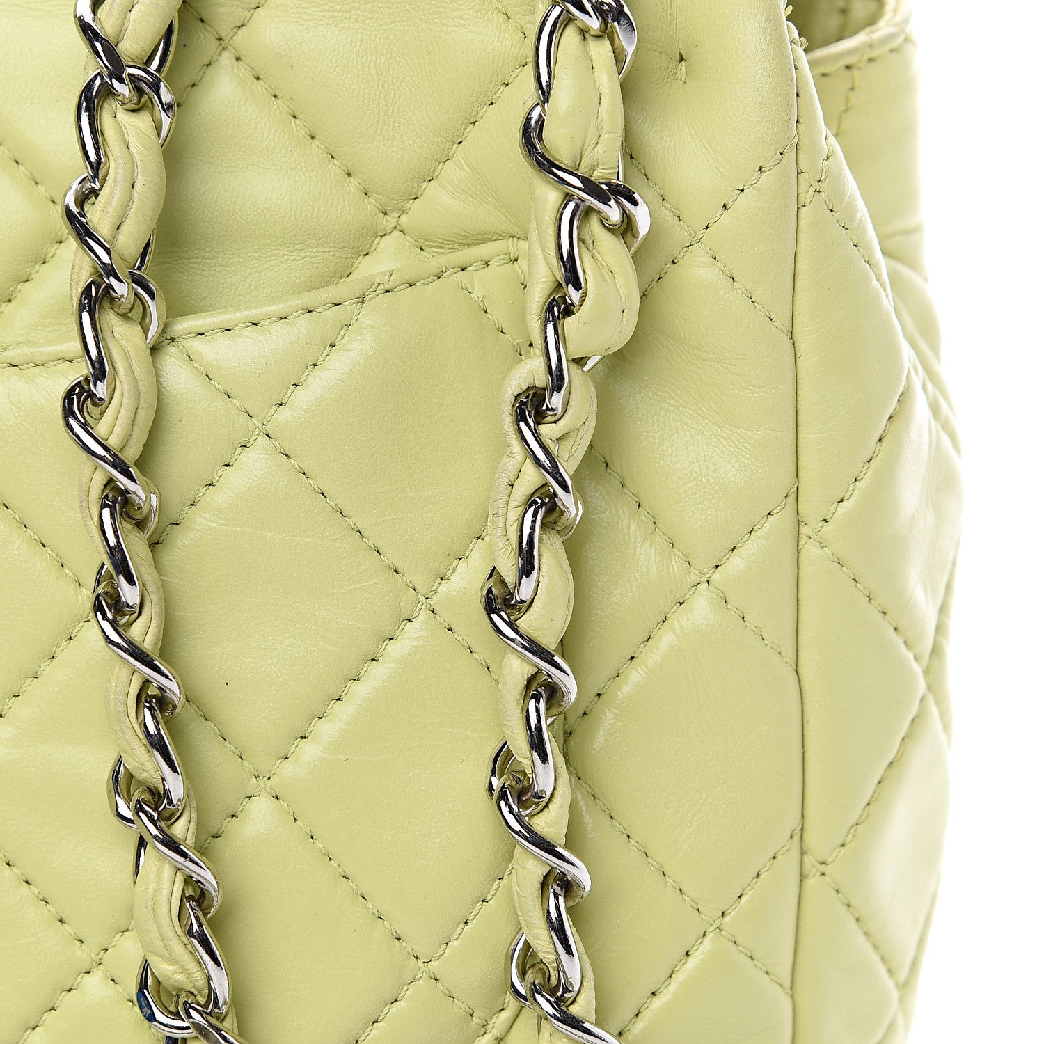 Chanel Lambskin Quilted Jumbo Single Flap Green 11 of 14