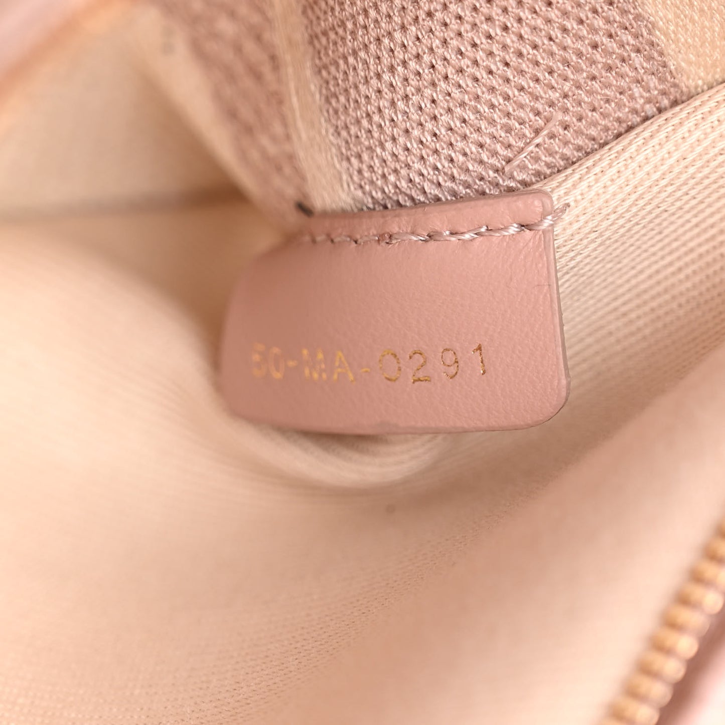 Canvas Houndstooth Embroidered Medium Lady D-Lite Pink