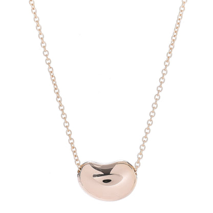 Tiffany 18K Rose Gold 12mm Elsa Peretti Bean Pendant Necklace 4 of 7