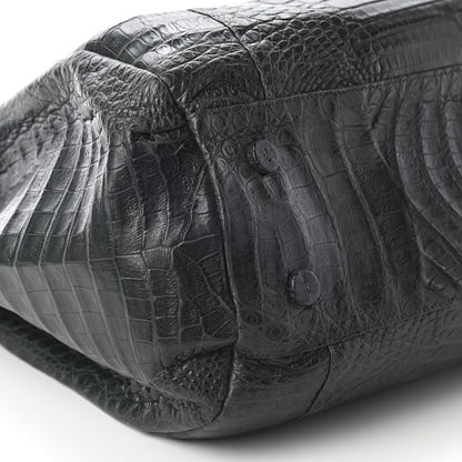 Nancy Gonzalez Crocodile Cristina Satchel Dark Grey 7 of 8