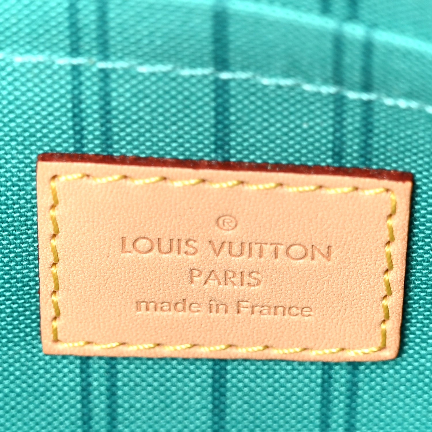 Louis Vuitton Monogram V Neverfull MM Turquoise 10 of 14