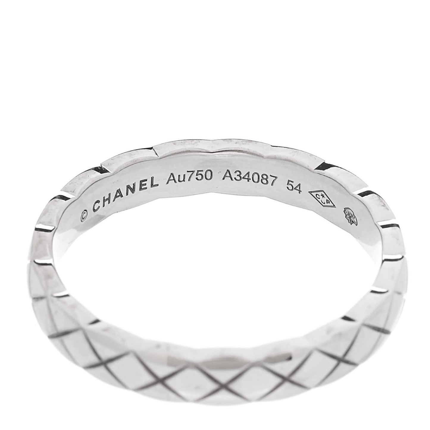 18K White Gold Mini Coco Crush Ring 54 6.75