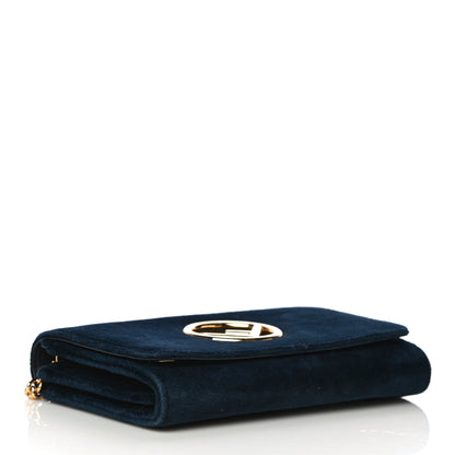 Fendi Velvet F is Fendi Wallet on Chain Blue 5 of 17
