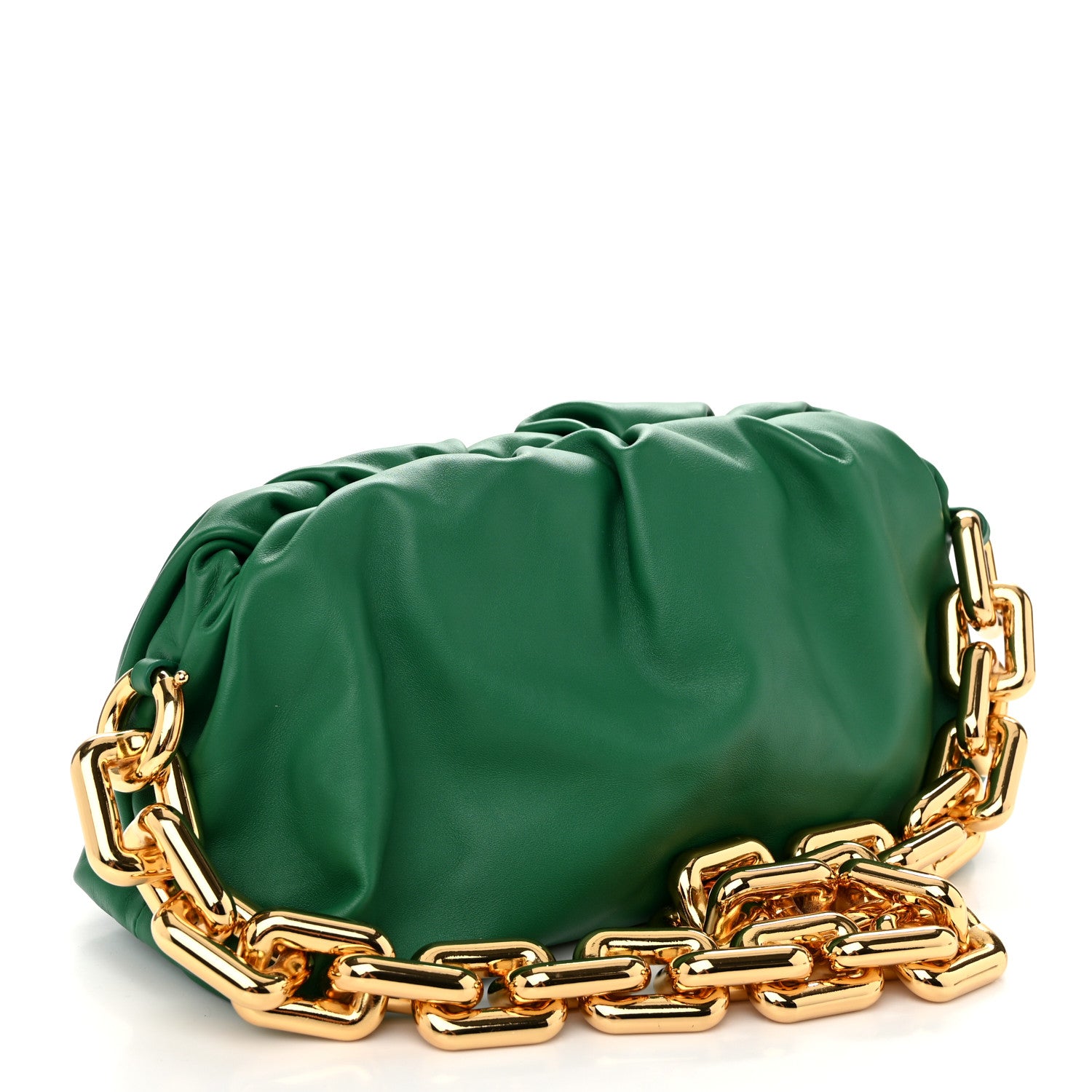 Bottega Veneta Calfskin The Pouch Chain Racing Green 3 of 11
