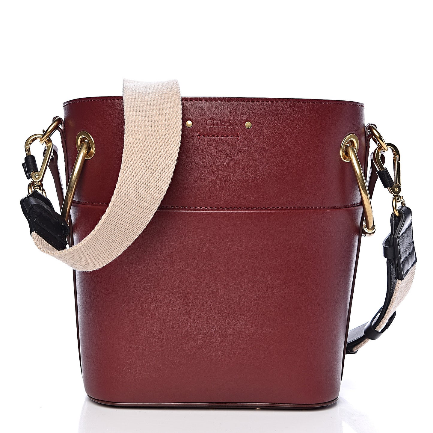 Smooth Calfskin Small Roy Bucket Bag Plum Purple