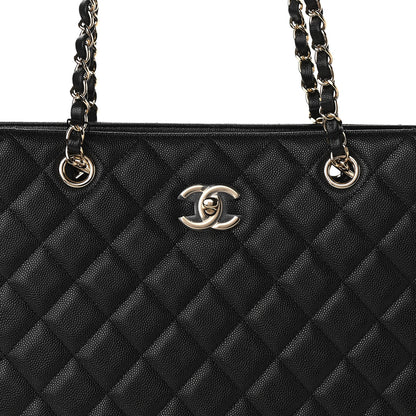 Chanel Caviar Quilted Large Shopping Tote Black 8 of 10