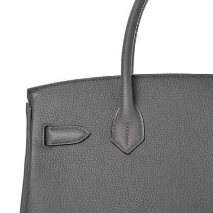 Hermes Togo Birkin 30 Etain 29 of 37