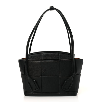 Bottega Veneta Grained Calfskin Maxi Intrecciato Medium Arco Black 1 of 9