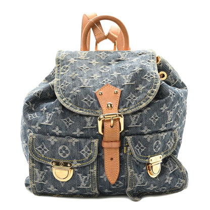 Louis Vuitton Denim Sac a Dos Backpack GM Blue 1 of 9