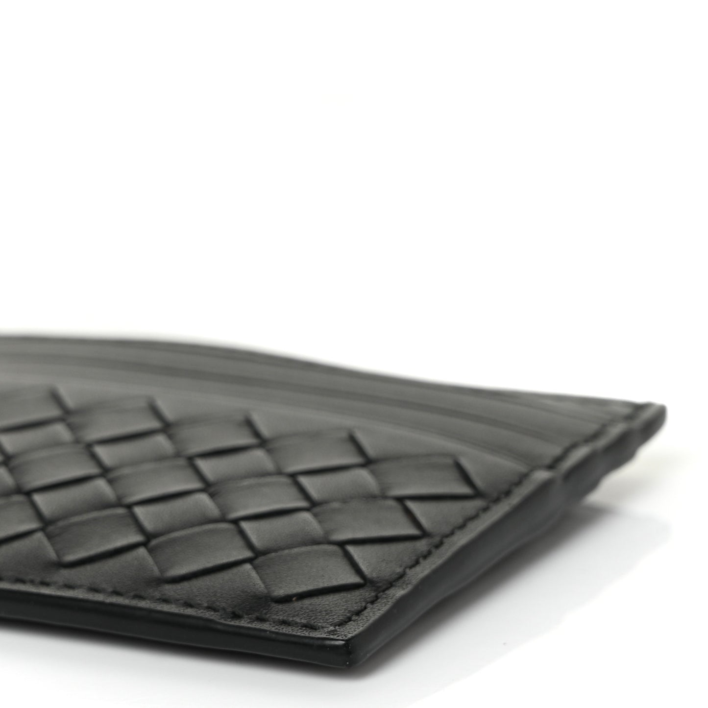 Nappa Intrecciato Card Holder Black