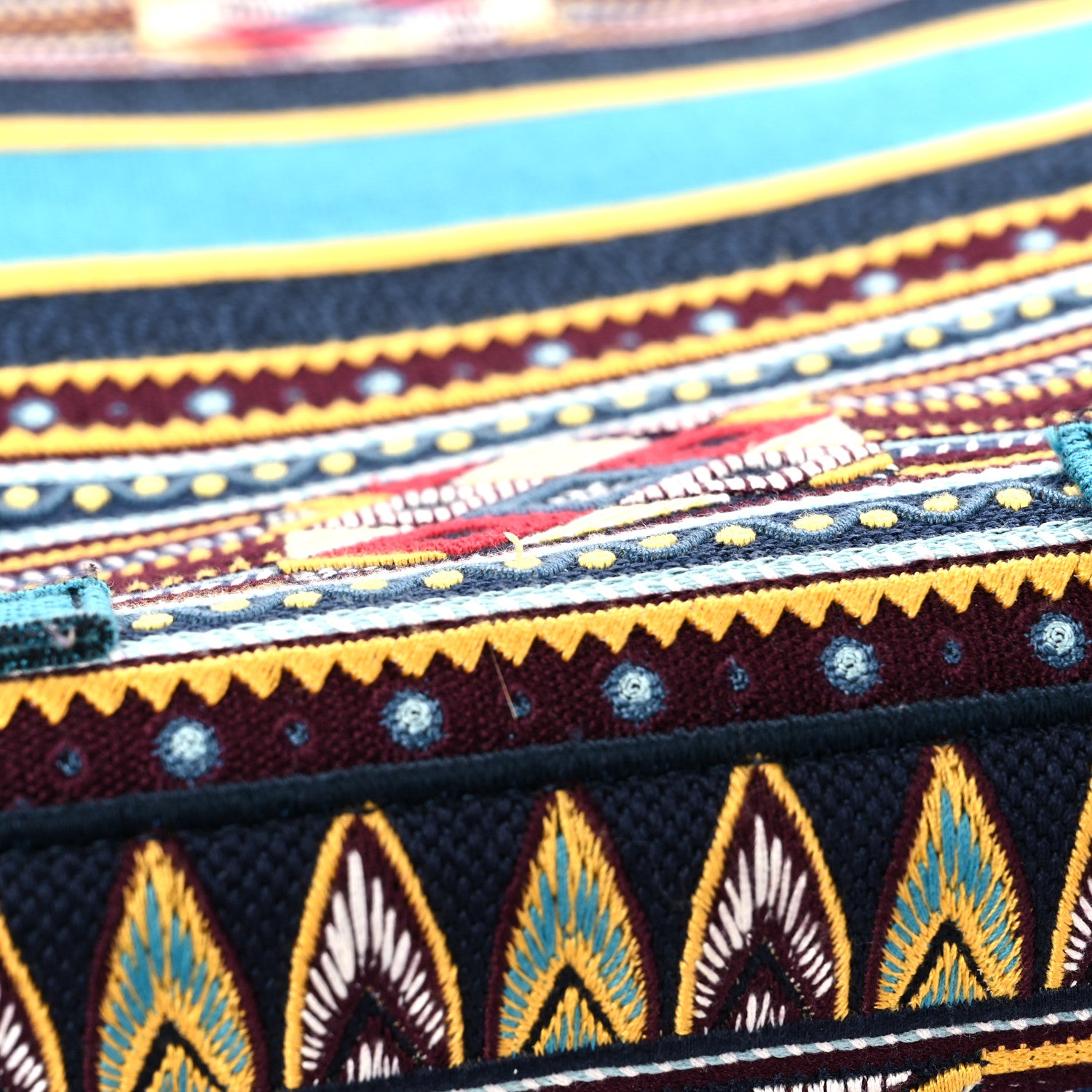 Christian Dior Canvas Embroidered Diorcamp Messenger Vert Multicolor 12 of 14