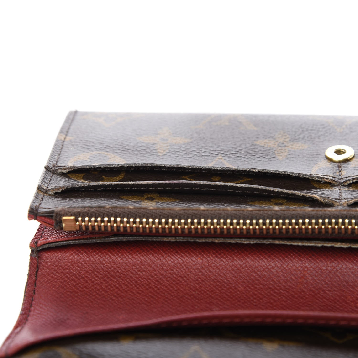 Louis Vuitton Monogram Emilie Wallet Red 14 of 17