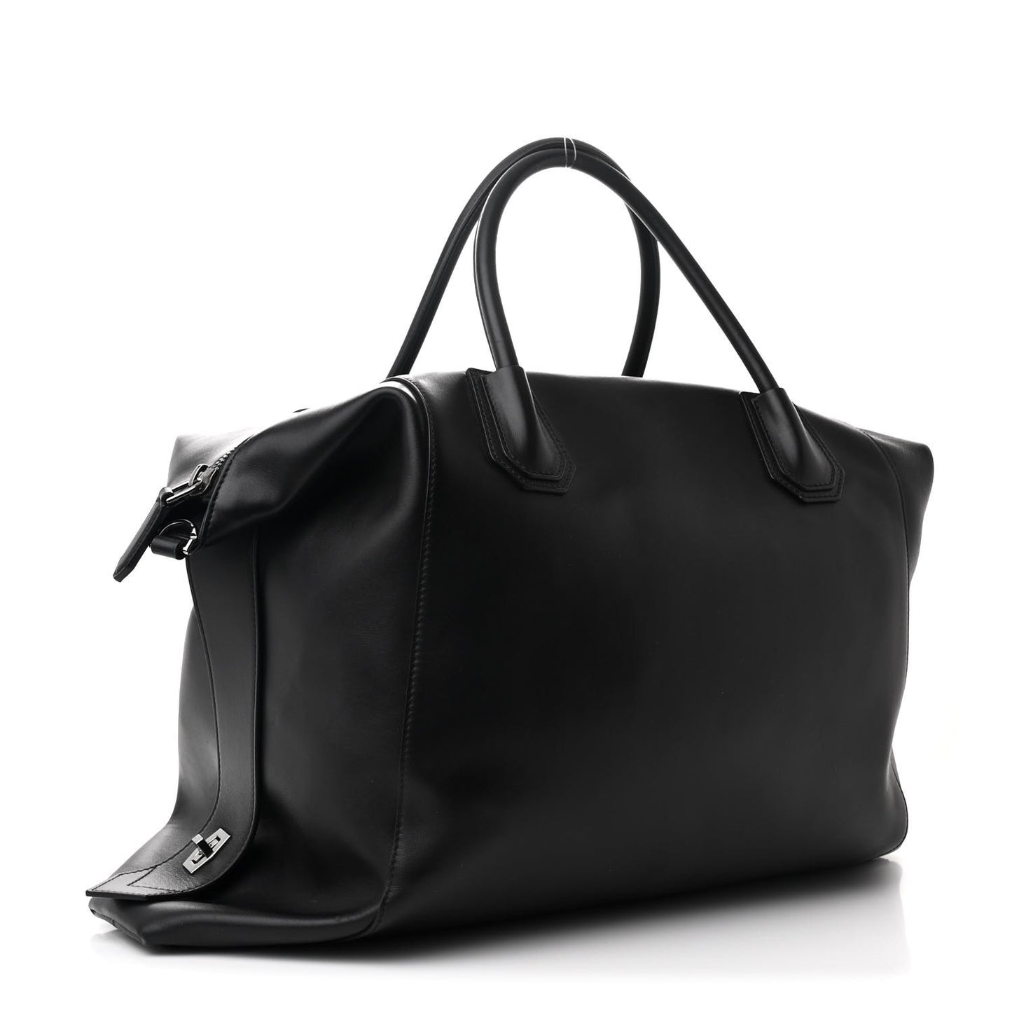 Smooth Calfskin Large Soft Antigona Black