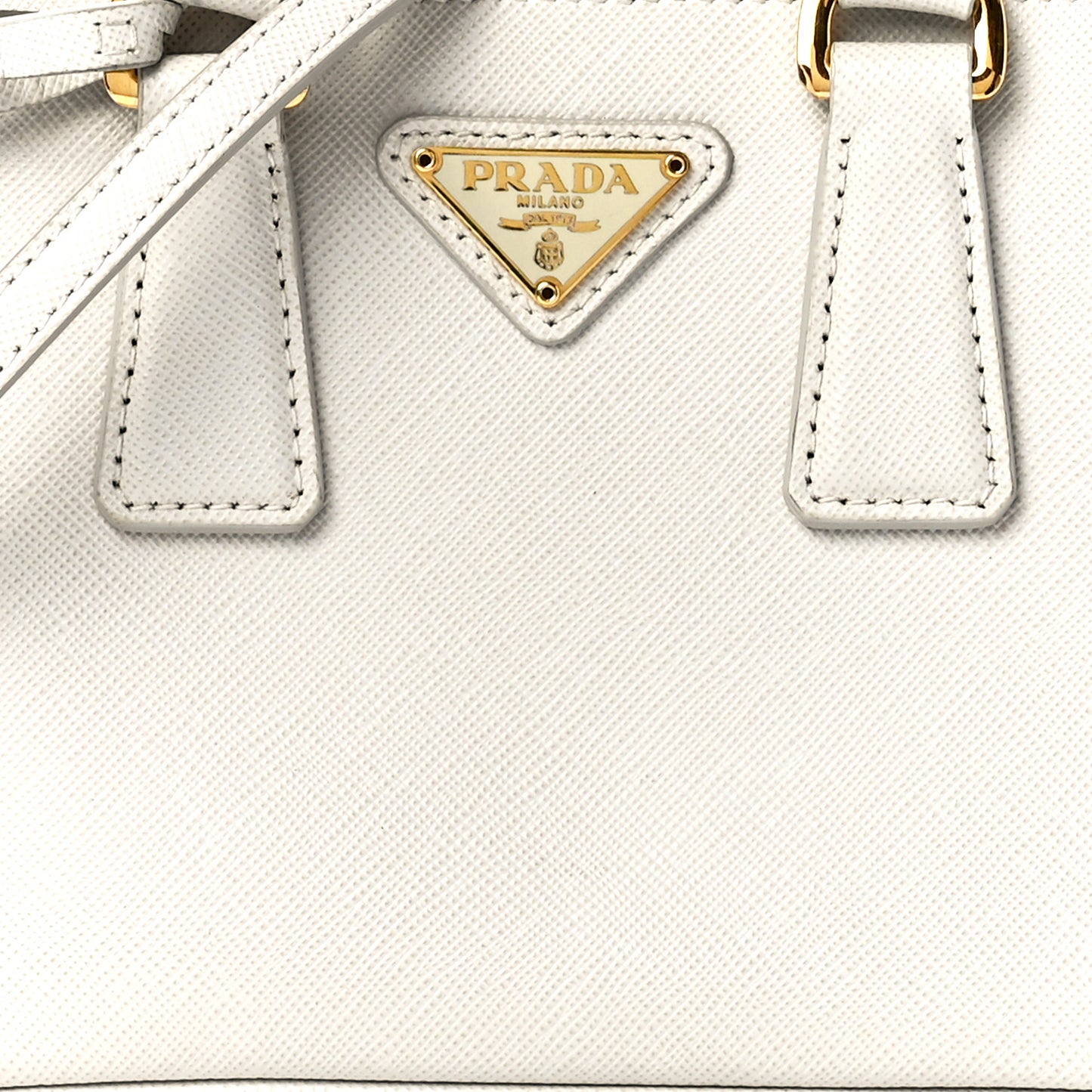 Saffiano Lux Mini Promenade Tote White