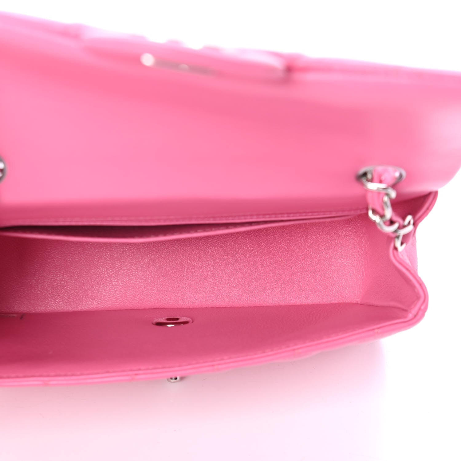 Chanel Lambskin Quilted Mini Rectangular Flap Pink 4 of 4