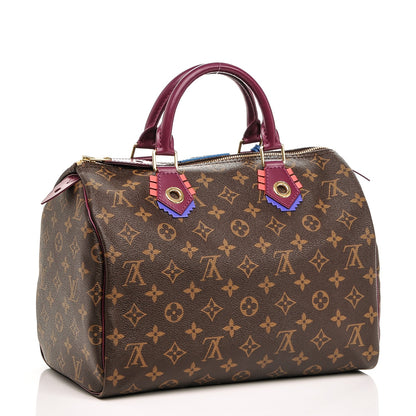 Louis Vuitton Monogram Totem Speedy 30 Magenta 3 of 6