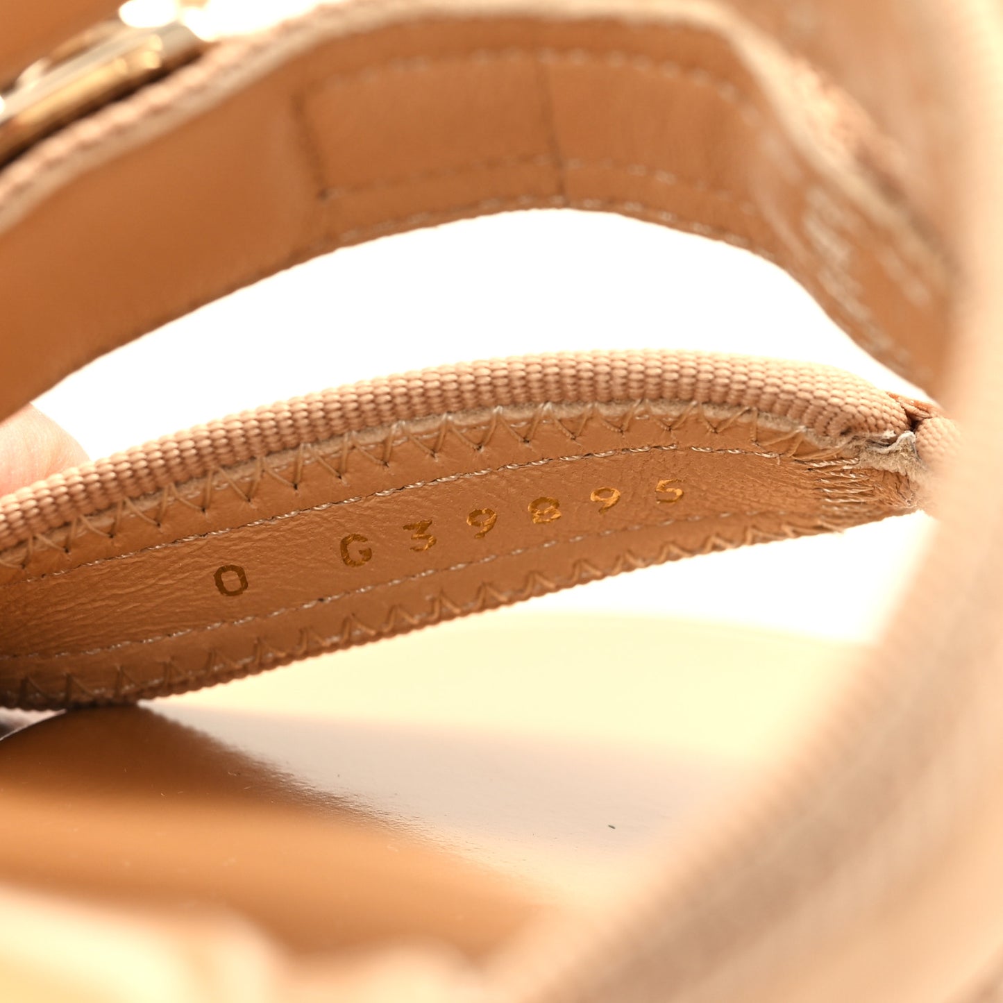 Fabric Metal CC Logo Mules 39.5 Beige