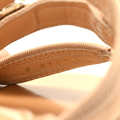 Chanel Fabric Metal CC Logo Mules 39.5 Beige 9 of 10