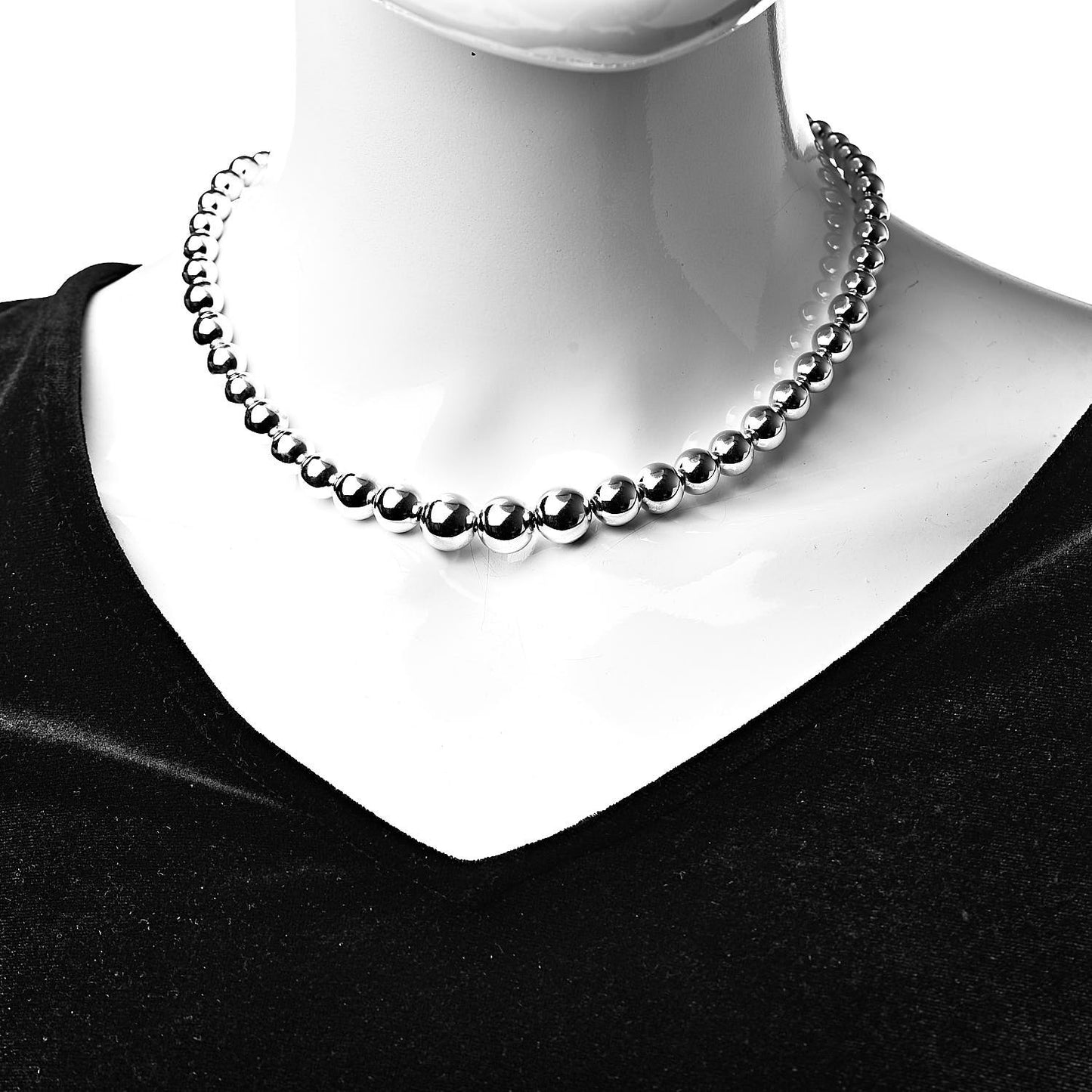 Sterling Silver HardWear Graduated Ball Necklace