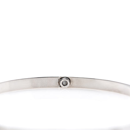 Cartier 18K White Gold Small LOVE Bracelet 19 5 of 6