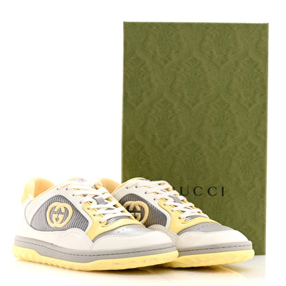 Gucci Dali Soft Calfskin Womens Mac80 Sneakers 38 Off White Grey Sky Yellow 11 of 11