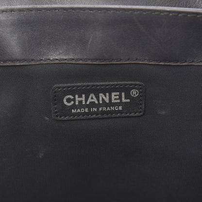 Chanel Calfskin Large Boy Reverso Flap Black 6 of 14