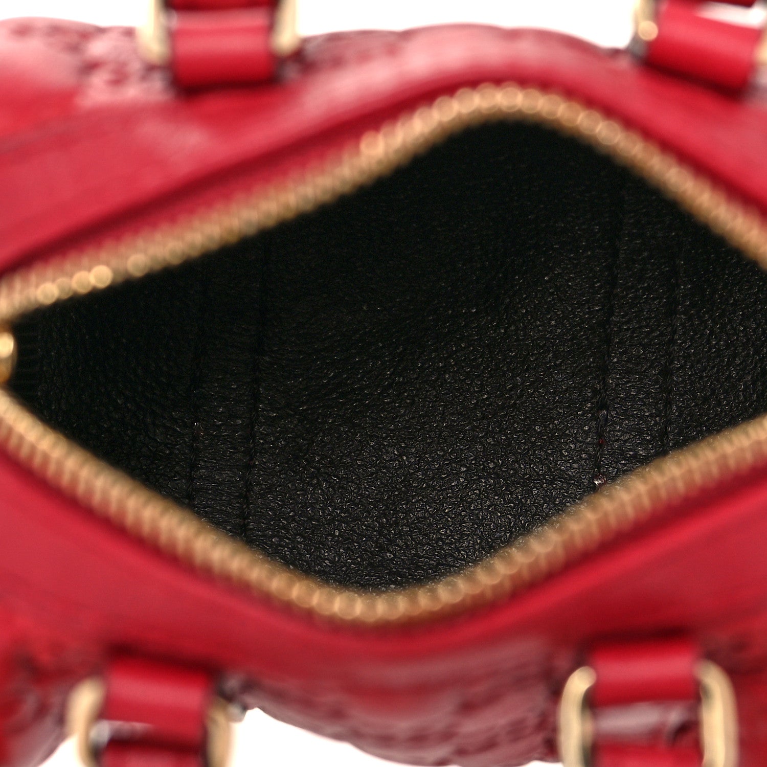 Gucci Guccissima Mini Boston Bag Charm Raspberry Red 5 of 10