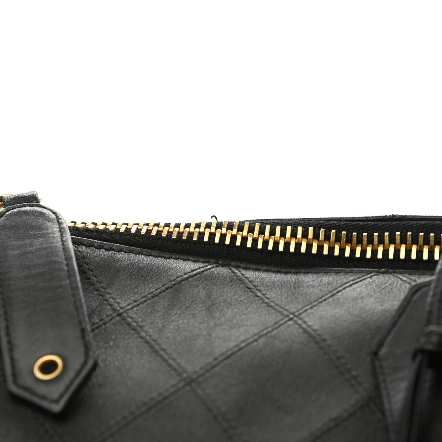 Calfskin Stitched CC Boston Black