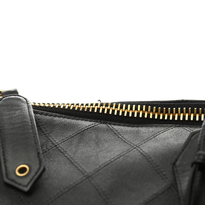 Chanel Calfskin Stitched CC Boston Black 13 of 16