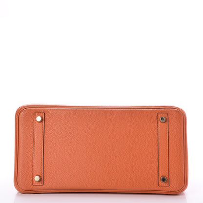 Hermes Togo Birkin 30 Orange 6 of 38