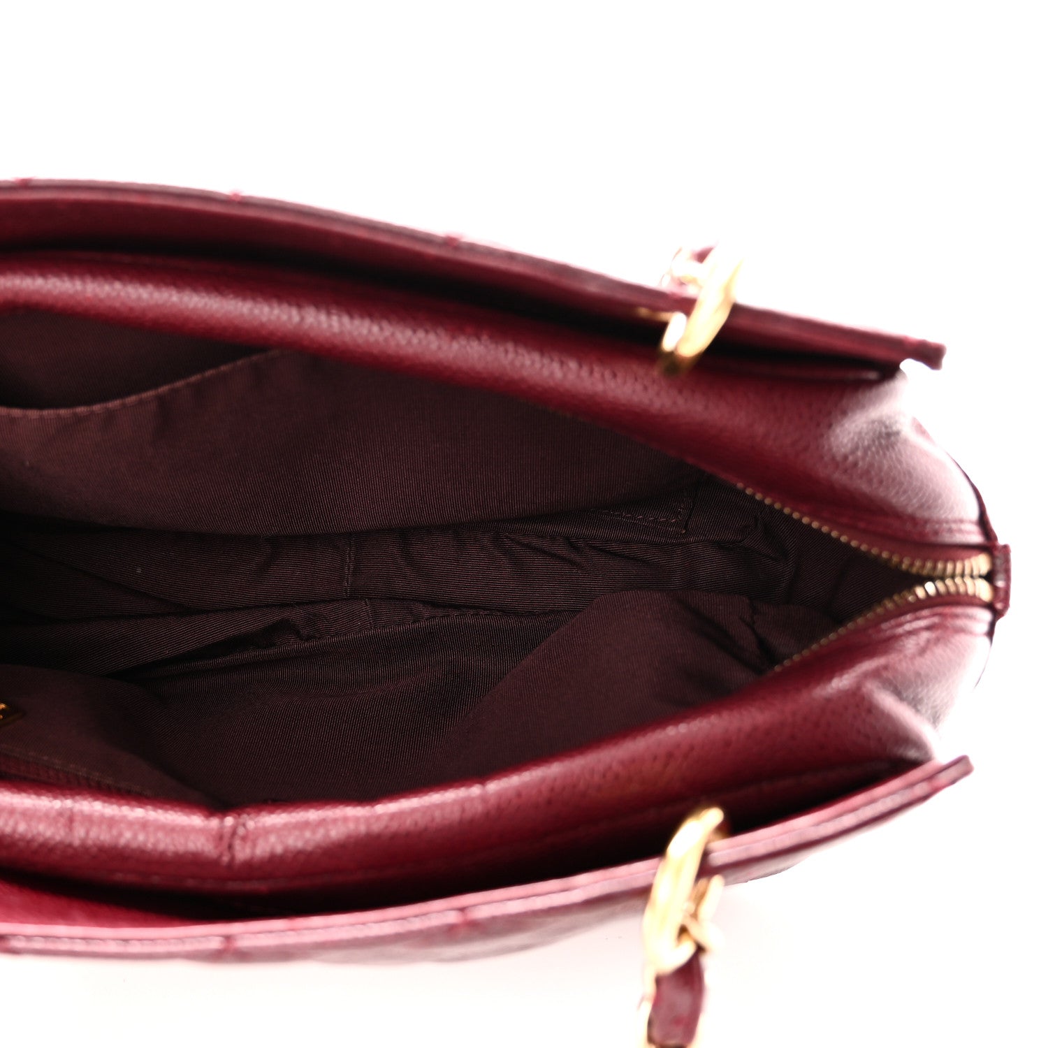 Chanel Caviar Quilted Petit Timeless Tote PTT Burgundy 5 of 10