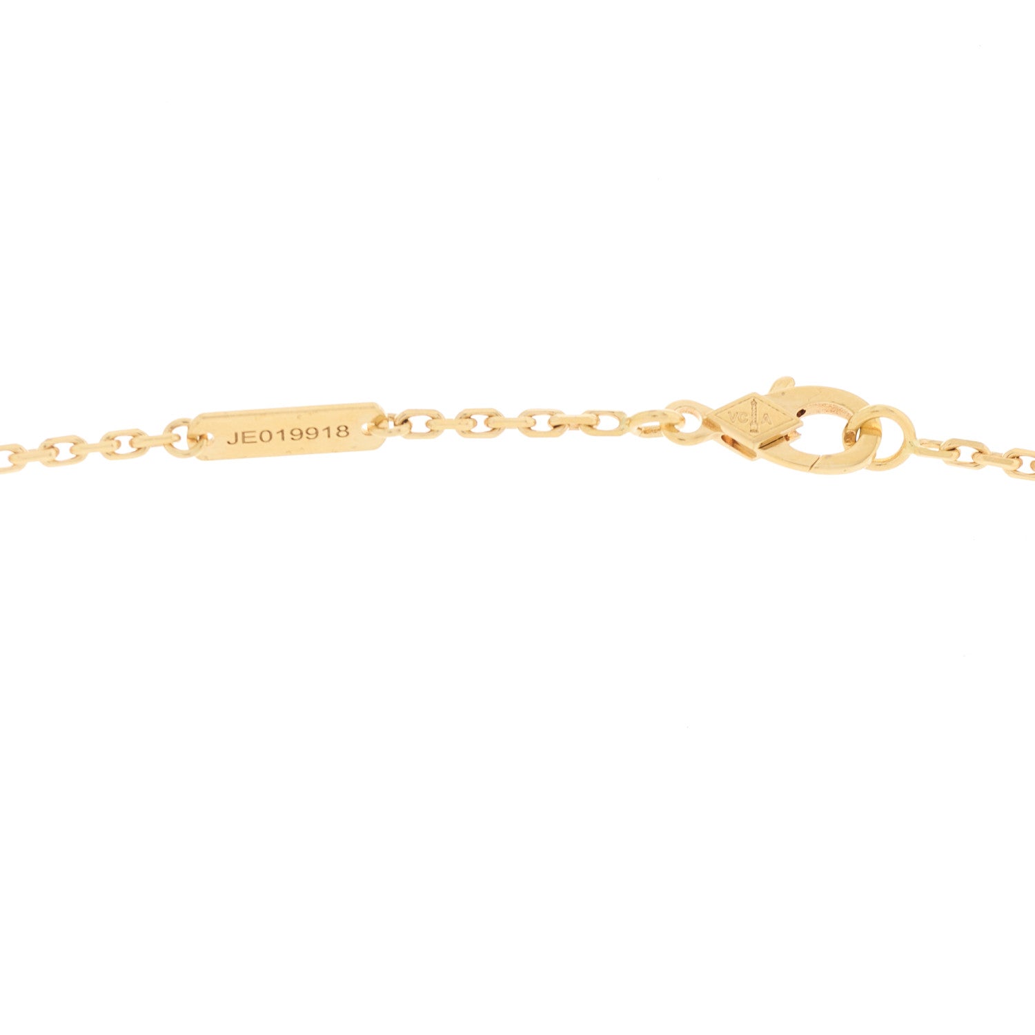 Van Cleef & Arpels 18K Yellow Gold Black Onyx Magic Alhambra Pendant Necklace 6 of 9