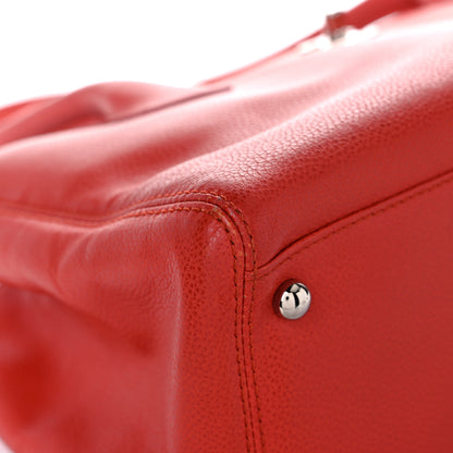 Chanel Calfskin Small Cerf Shopper Tote Red 9 of 21