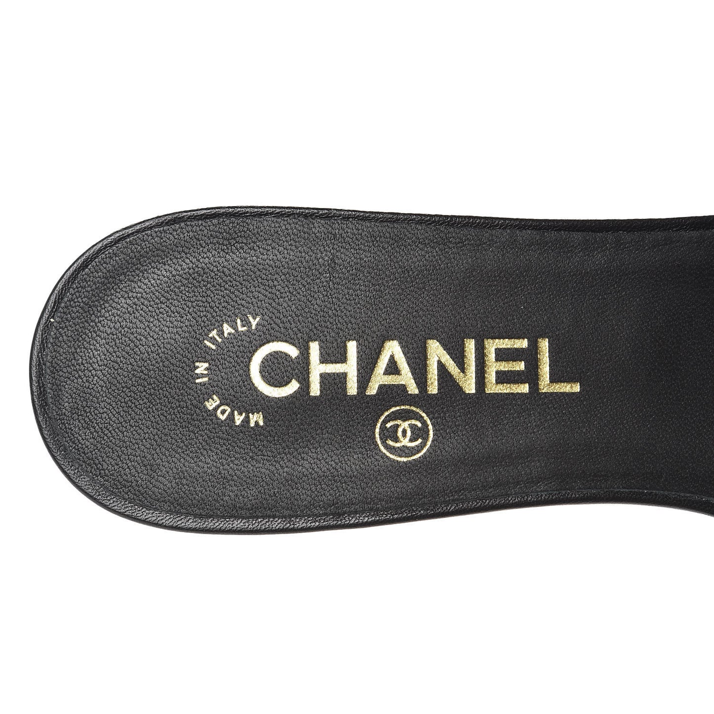 Lambskin Camellia Sandal Mules 37.5 Black