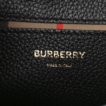 Burberry Grainy Calfskin Vintage Check Note Crossbody Bag Black 6 of 9