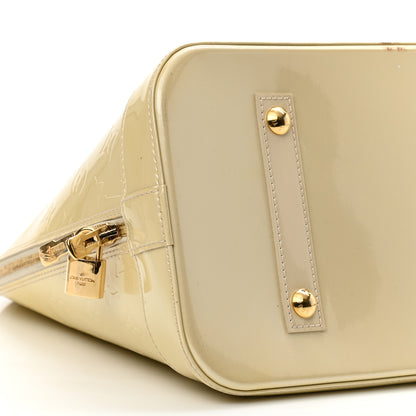 Louis Vuitton Vernis Alma MM Blanc Corail 9 of 13