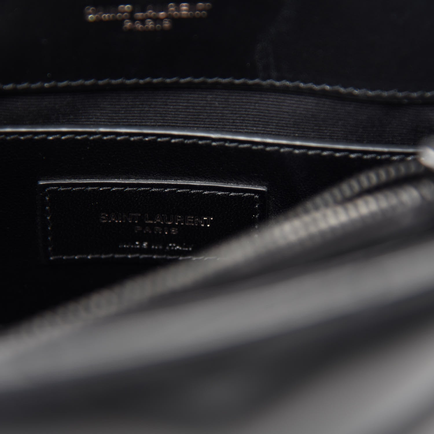 Saint Laurent Calfskin Y Quilted Monogram Small Loulou Chain Satchel Black 8 of 11