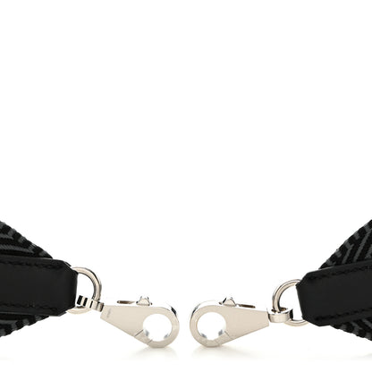 Hermes Toile Swift 50mm Sangle Cavale Shoulder Strap Black Gris Misty 5 of 6