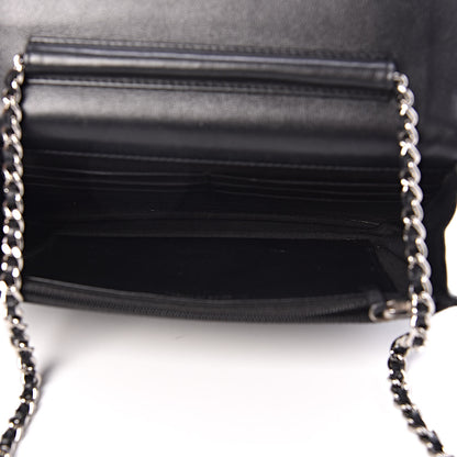 Chanel Caviar Timeless CC Wallet On Chain WOC Black 9 of 14