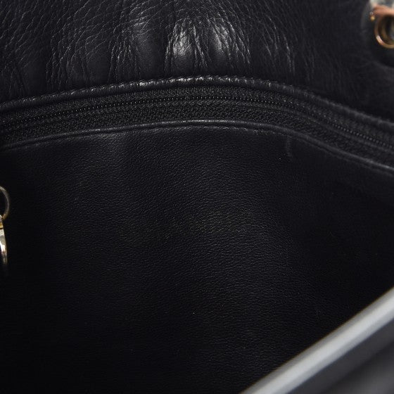 Lambskin Shopping Tote Black
