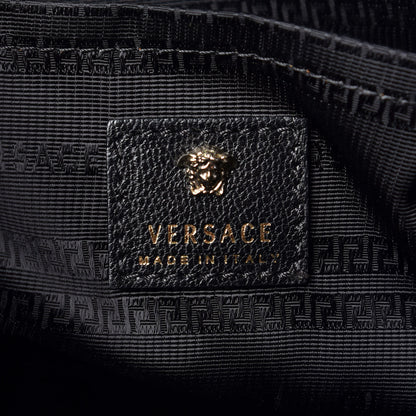Versace Vitello Medusa Short Handle Tote Black 6 of 14