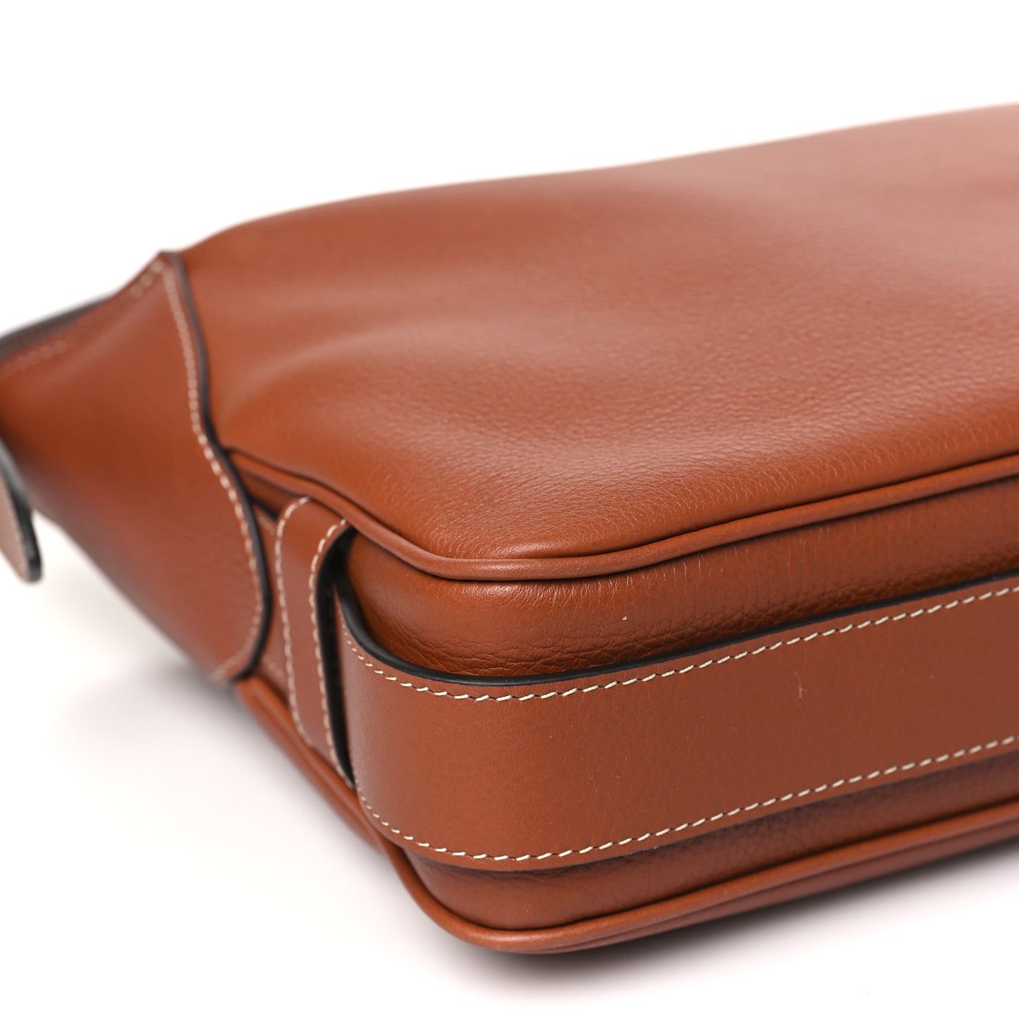 Supple Calfskin Medium Romy Shoulder Bag Tan