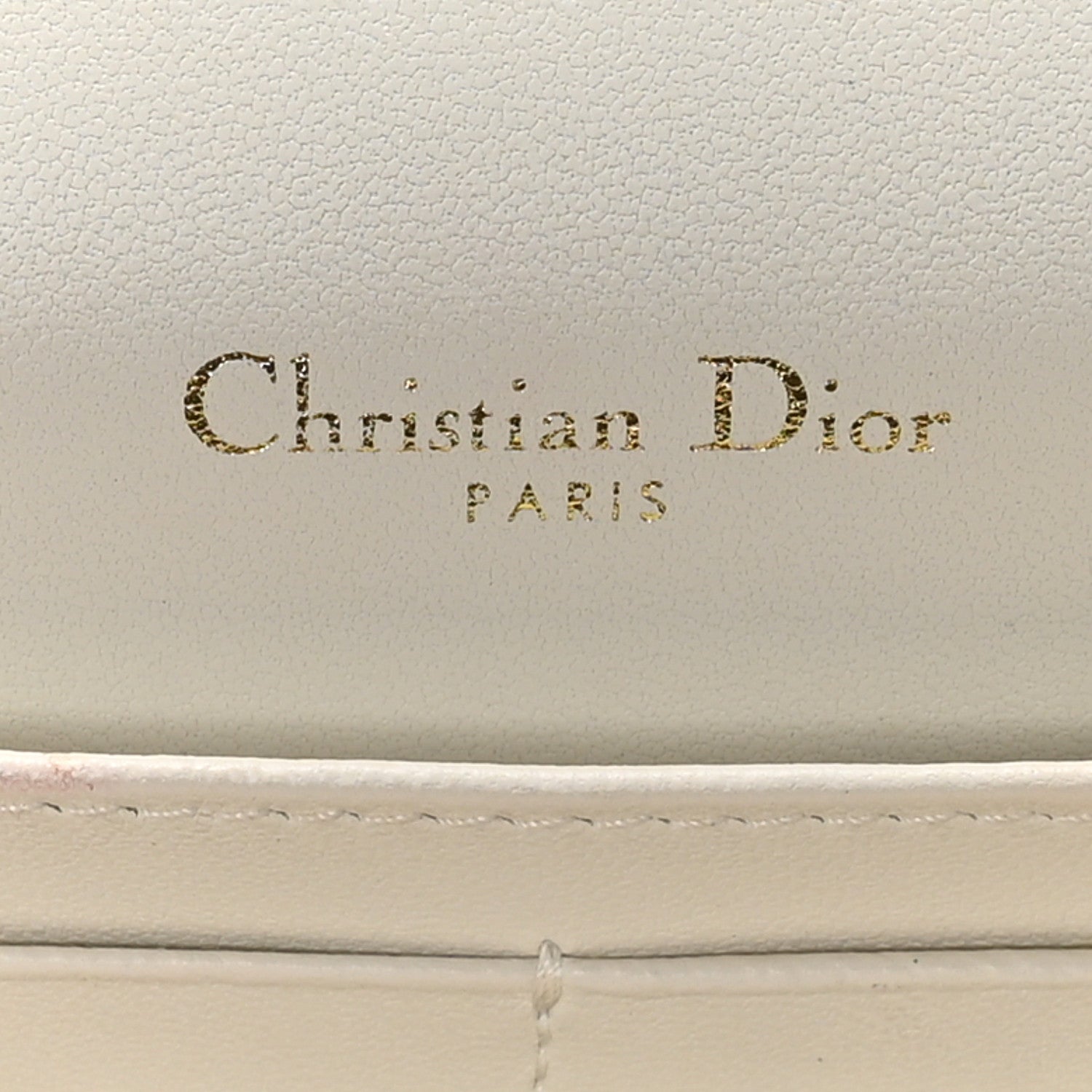Christian Dior Lambskin Chain Lady Dior Chain Pouch Latte 6 of 11