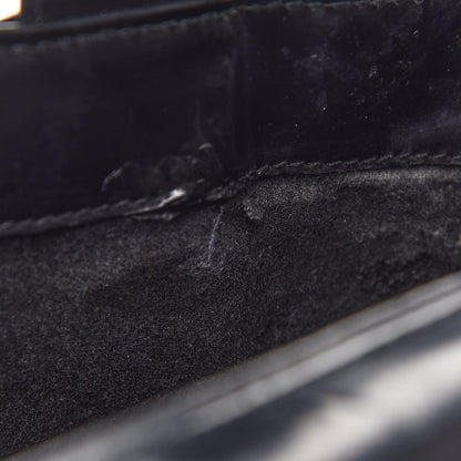 Gucci Patent Calfskin Interlocking G Tote Black 11 of 16