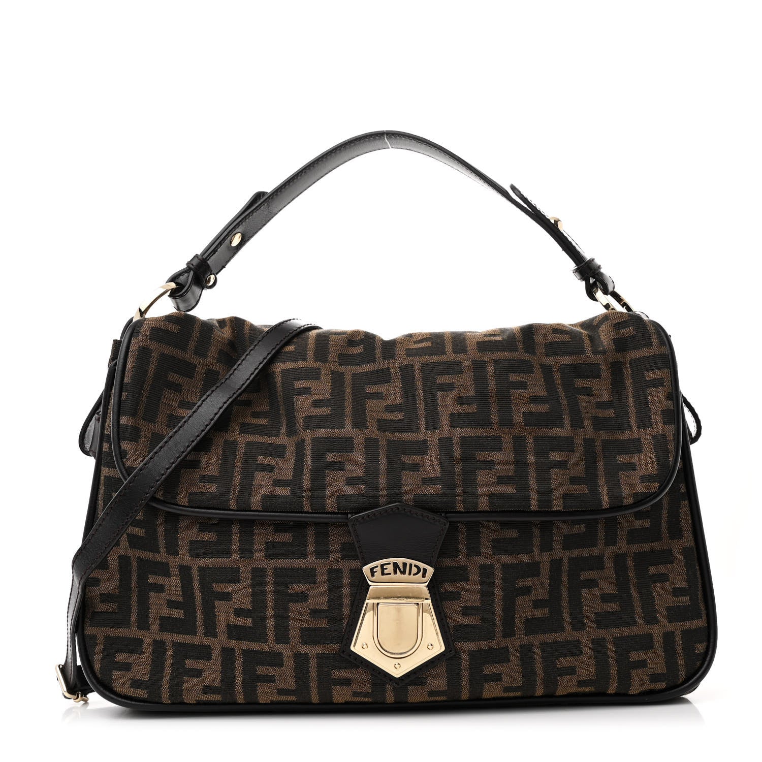 Fendi Zucca Fly Shoulder Bag Tobacco 1 of 10