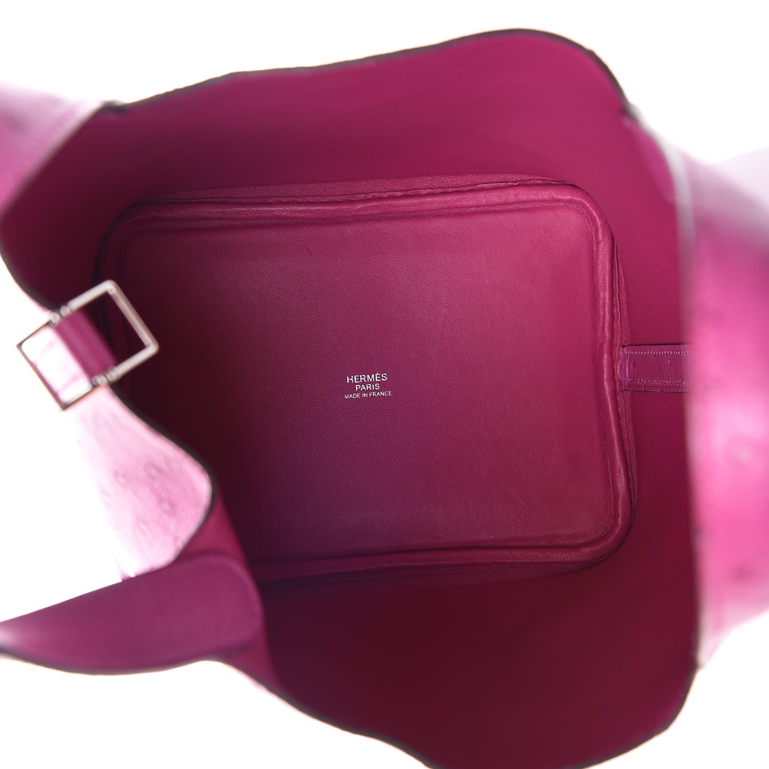 Hermes Ostrich Picotin Lock 18 Rose Pourpre 5 of 10